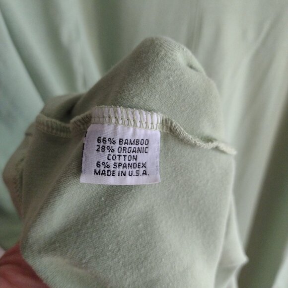 Bryn Walker Lime Green Relaxed Fit Tunic Bamboo Cotton Blend Top - Picture 9 of 10